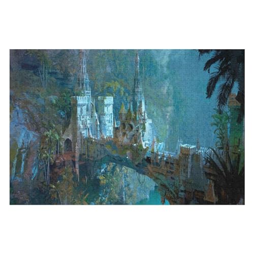 2000-teiliges Puzzle Für Erwachsene, Castle Scenery Anspruchsvolle Rätsel, Kombinierbar, Perfektes Spielzeug, Geschenke10 70x100cm Vhj495 von GDFWB
