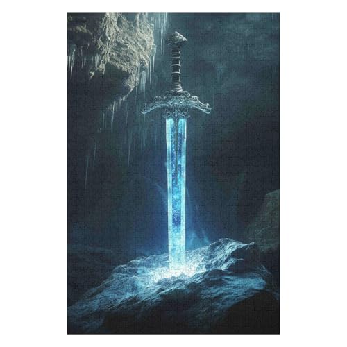 2000-teiliges Puzzle Für Erwachsene, Legendary Ice Sword Anspruchsvolle Rätsel, Kombinierbar, Perfektes Spielzeug, Geschenke10Z331c70x100cm von GDFWB