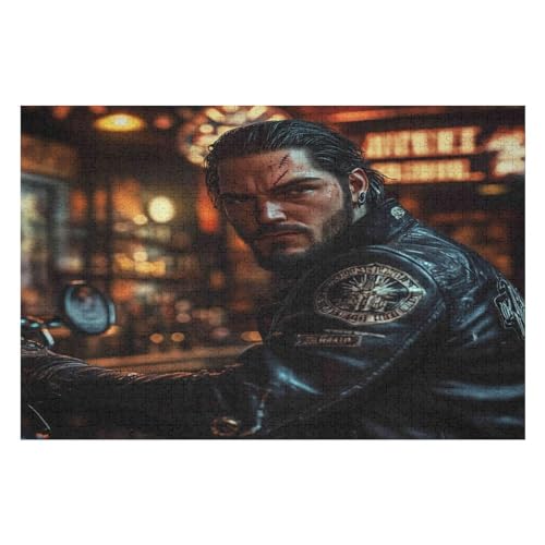 2000-teiliges Puzzle Für Erwachsene, Motorcycle Gang Anspruchsvolle Rätsel, Kombinierbar, Perfektes Spielzeug, Geschenke10 70x100cmMbT375 von GDFWB
