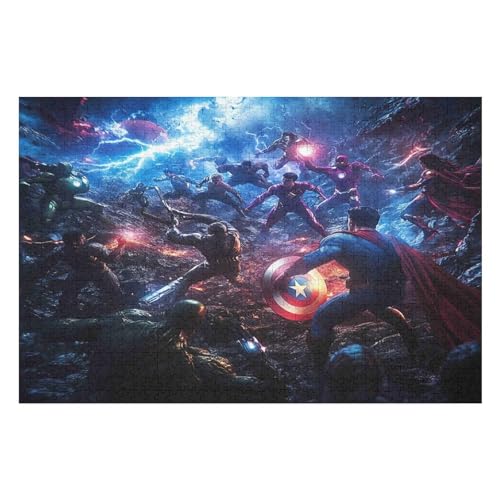 2000-teiliges Puzzle Für Erwachsene, Revenge Team Anspruchsvolle Rätsel, Kombinierbar, Perfektes Spielzeug, Geschenke 2000 PCS 70 * 100cm von GDFWB