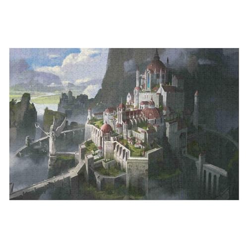 2000-teiliges Puzzle Für Erwachsene Anspruchsvolles Spiel Puzzle Mit Buchstaben Auf Der Rückseite Castle Scenery17 70x100cm Vhj108 von GDFWB