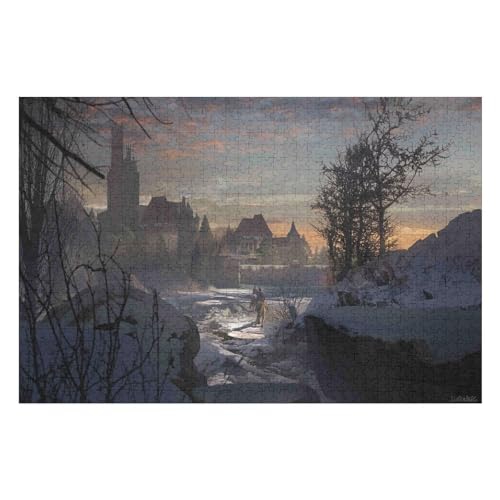 2000-teiliges Puzzle Für Erwachsene Anspruchsvolles Spiel Puzzle Mit Buchstaben Auf Der Rückseite Castle Scenery17 70x100cm Vhj115 von GDFWB
