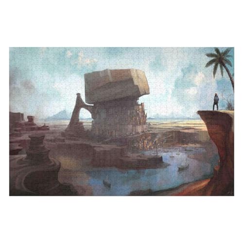 2000-teiliges Puzzle Für Erwachsene Anspruchsvolles Spiel Puzzle Mit Buchstaben Auf Der Rückseite Castle Scenery17 70x100cm Vhj435 von GDFWB