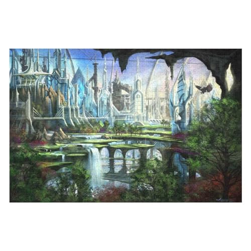 2000-teiliges Puzzle Für Erwachsene Anspruchsvolles Spiel Puzzle Mit Buchstaben Auf Der Rückseite Castle Scenery17 70x100cm Vhj476 von GDFWB