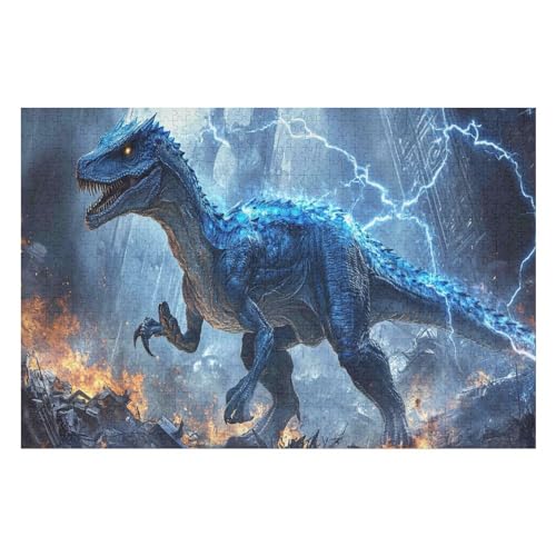 2000-teiliges Puzzle Für Erwachsene Anspruchsvolles Spiel Puzzle Mit Buchstaben Auf Der Rückseite Jurassic World17 70x100cmMbT438 von GDFWB