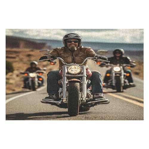2000-teiliges Puzzle Für Erwachsene Motorcycle Gang Herausfordernde Puzzles Für Heimdekoration Und Geschenke14 70x100cmMbT348 von GDFWB
