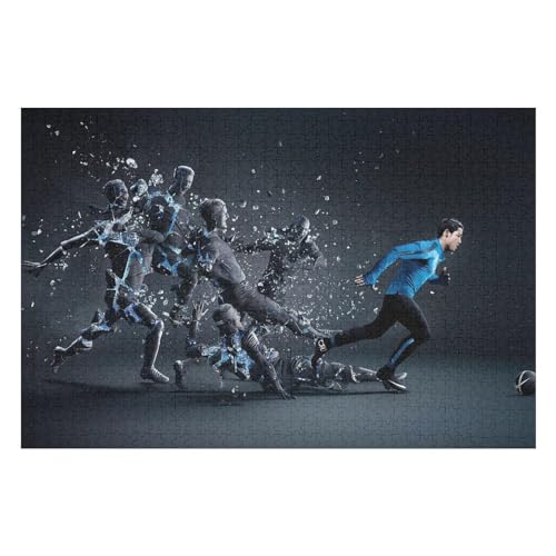 3D Dazzling Seven-Colour Explosion Kunststil-Puzzle, Umweltfreundlich, 1000 Teile, Satinierte Oberfläche, Lustige Puzzle-Herausforderung Für Erwachsene Und Familien 1000 PCS 50 * 70cm von GDFWB