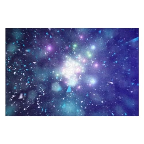 3D Dazzling Seven-Colour Explosion Puzzle Für Erwachsene, 1000-teiliges Puzzle, Lernübung, Geduldsspiel – Kreativität Und Kunst 1000 PCS 50 * 70cm von GDFWB