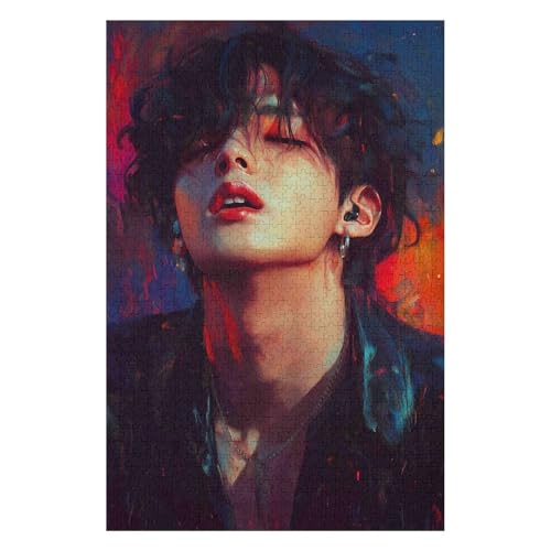 BTS Group 2000-teiliges Hochwertiges Puzzle Für Erwachsene Intensive Farben Und HD-Druck EIN Spielzeug Für Puzzles Liebhaber32Z449c70x100cm von GDFWB