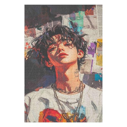 BTS Group 2000-teiliges Hochwertiges Puzzle Für Erwachsene Intensive Farben Und HD-Druck EIN Spielzeug Für Puzzles Liebhaber32Z459c70x100cm von GDFWB