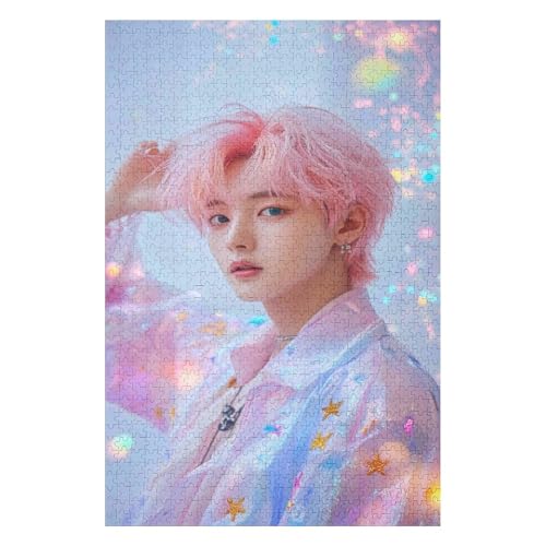 BTS Group Poster Fortgeschrittenes 1000-teiliges Puzzle Für Erwachsene28Z460c26x38cm von GDFWB