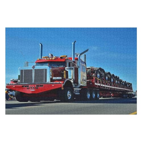 Big Truck Poster – Fortgeschrittenes 1000-teiliges Puzzle Für Erwachsene 1000 PCS-50 * 75cm von GDFWB
