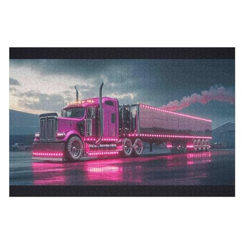Big Truck Poster – Fortgeschrittenes 1000-teiliges Puzzle Für Erwachsene 1000 PCS-50 * 75cm von GDFWB