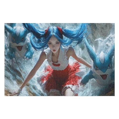 Blue Hair Girl Puzzle, Lustige Aktivität Für Die Ganze Familie, Langlebiger Karton, 1000 Teile, 1000 PCS 26 * 38cm Blue Hair Girl Puzzle, Lustige Aktivität Für Die Ganze Familie, Langlebiger Karton, 1000 Teile, 1000 PCS 26 * 38cm von GDFWB