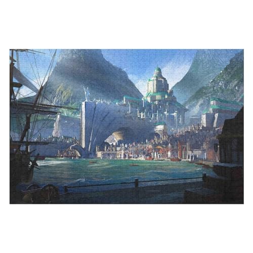 Castle Scenery 2000-teiliges Hochwertiges Puzzle Für Erwachsene Intensive Farben Und HD-Druck EIN Spielzeug Für Puzzles Liebhaber32 70x100cm Vhj099 von GDFWB