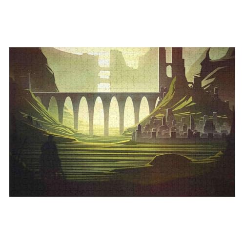 Castle Scenery 2000-teiliges Hochwertiges Puzzle Für Erwachsene Intensive Farben Und HD-Druck EIN Spielzeug Für Puzzles Liebhaber32 70x100cm Vhj277 von GDFWB