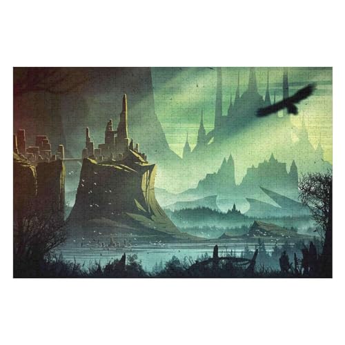 Castle Scenery 2000-teiliges Hochwertiges Puzzle Für Erwachsene Intensive Farben Und HD-Druck EIN Spielzeug Für Puzzles Liebhaber32 70x100cm Vhj280 von GDFWB