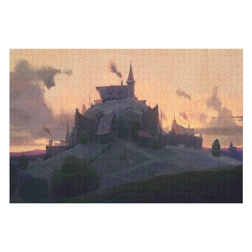 Castle Scenery 2000-teiliges Hochwertiges Puzzle Für Erwachsene Intensive Farben Und HD-Druck EIN Spielzeug Für Puzzles Liebhaber32 70x100cm Vhj316 von GDFWB