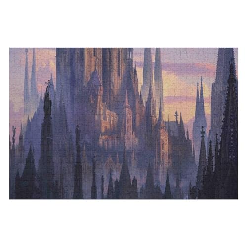 Castle Scenery 2000-teiliges Puzzle Für Erwachsene Recycelbare Materialien Geeignet Für Familien- Und Teambuilding-Spiele Geschenke Für Freunde Und Familie34 70x100cm Vhj120 von GDFWB