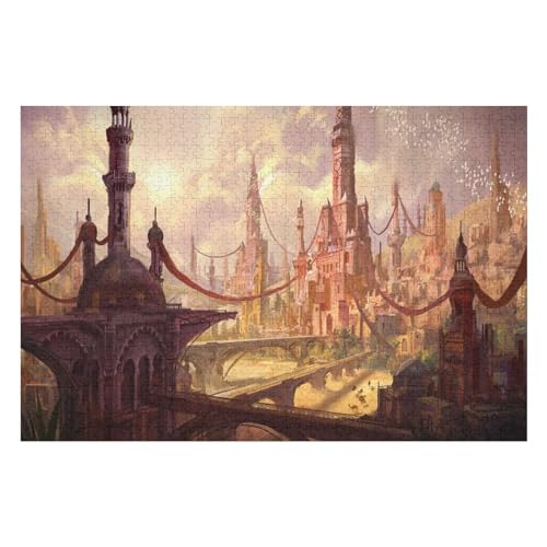 Castle Scenery 2000-teiliges Puzzle Für Erwachsene Recycelbare Materialien Geeignet Für Familien- Und Teambuilding-Spiele Geschenke Für Freunde Und Familie34 70x100cm Vhj303 von GDFWB