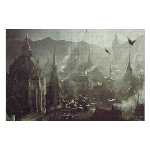 Castle Scenery 2000-teiliges Puzzle Für Erwachsene Recycelbare Materialien Geeignet Für Familien- Und Teambuilding-Spiele Geschenke Für Freunde Und Familie34 70x100cm Vhj361 von GDFWB