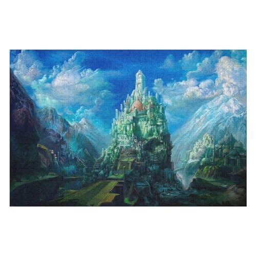 Castle Scenery 2000-teiliges Puzzle Für Erwachsene Recycelbare Materialien Geeignet Für Familien- Und Teambuilding-Spiele Geschenke Für Freunde Und Familie34 70x100cm Vhj489 von GDFWB