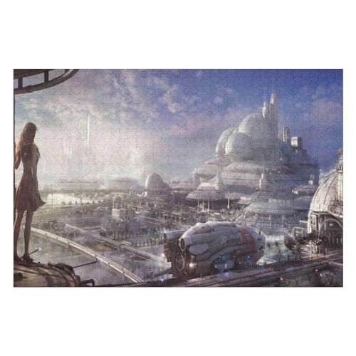 Castle Scenery Kunststil Puzzle Umweltfreundlich 2000 Teile Satinierte Oberfläche Lustige Herausforderung Für Erwachsene Und Familien30 70x100cm Vhj487 von GDFWB