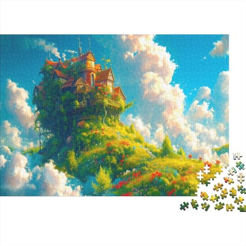 Comic Town 1000 Piece Jigsaw Puzzle for Adults Gifts for Adults Ghibli Multi Colour Impossible Puzzle Challenge Jigsaw Puzzle Educational Games 1000pcs 75 * 50cm von GDFWB