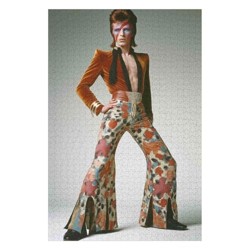 David Bowie, Rocksänger-Puzzle für Erwachsene, 1000 Teile, Puzzles für Erwachsene und Kinder ab 12 Jahren, Papppuzzles, Lernspiele für zu Hause, DIY-Spielzeug-26x38cm David Bowie, Rocksänger-Puzzle für Erwachsene, 1000 Teile, Puzzles für Erwachsene und Kinder ab 12 Jahren, Papppuzzles, Lernspiele für zu Hause, DIY-Spielzeug-26x38cm von GDFWB