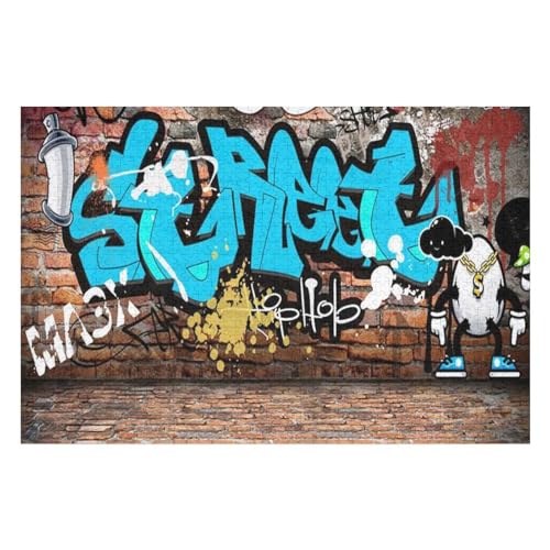 Erwachsenenpuzzle, 1000 Teile, 3D Space Painting Kunsträtsel, Gemälde, Anspruchsvolle Rätsel 1000 PCS 50 * 70cm von GDFWB