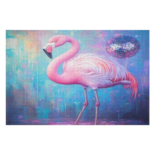 Erwachsenenpuzzle, 1000 Teile, Flamingo Kunsträtsel, Gemälde, Anspruchsvolle Rätsel 1000 PCS 50 * 70cm Erwachsenenpuzzle, 1000 Teile, Flamingo Kunsträtsel, Gemälde, Anspruchsvolle Rätsel 1000 PCS 50 * 70cm von GDFWB
