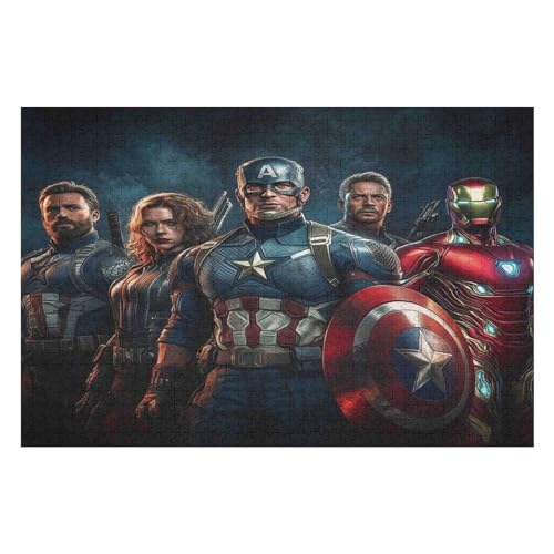 Erwachsenenpuzzle, 1000 Teile, Revenge Team Kunsträtsel, Gemälde, Anspruchsvolle Rätsel 1000 PCS 50 * 70cm von GDFWB