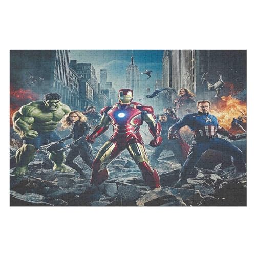 Erwachsenenpuzzle, 1000 Teile, Revenge Team Kunsträtsel, Gemälde, Anspruchsvolle Rätsel 1000 PCS 50 * 70cm von GDFWB