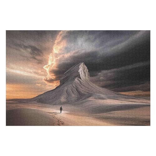 Erwachsenenpuzzle, 1000 Teile, Strange Landscape Kunsträtsel, Gemälde, Anspruchsvolle Rätsel 1000 PCS 50 * 70cm von GDFWB