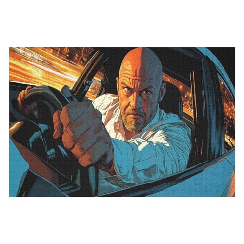 Erwachsenenpuzzle, 2000 Teile, Cartoon Male Driver Kunsträtsel, Gemälde, Anspruchsvolle Rätsel 2000 PCS70*100cm Erwachsenenpuzzle, 2000 Teile, Cartoon Male Driver Kunsträtsel, Gemälde, Anspruchsvolle Rätsel 2000 PCS70*100cm von GDFWB