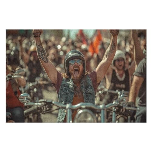 Erwachsenenpuzzle 1000 Teile Motorcycle Gang Kunsträtsel Gemälde Anspruchsvolle Rätsel13 26x38cmMbT293 Erwachsenenpuzzle 1000 Teile Motorcycle Gang Kunsträtsel Gemälde Anspruchsvolle Rätsel13 26x38cmMbT293 von GDFWB