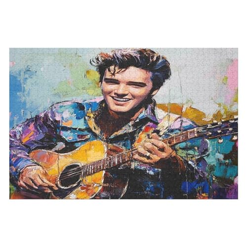Farbpuzzles Für Erwachsene Ab 1000 Teilen, Elvis Presley Puzzles Als Einzigartige Geschenke Für Die Inneneinrichtung 1000 PCS—38 * 26cm Farbpuzzles Für Erwachsene Ab 1000 Teilen, Elvis Presley Puzzles Als Einzigartige Geschenke Für Die Inneneinrichtung 1000 PCS—38 * 26cm von GDFWB