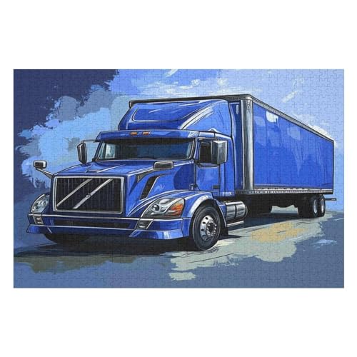 Farbpuzzles Für Erwachsene Ab 2000 Teilen, Big Truck Puzzles Als Einzigartige Geschenke Für Die Inneneinrichtung 2000 PCS-70 * 100cm von GDFWB