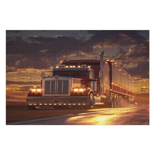 Farbpuzzles Für Erwachsene Ab 2000 Teilen, Big Truck Puzzles Als Einzigartige Geschenke Für Die Inneneinrichtung 2000 PCS-70 * 100cm von GDFWB