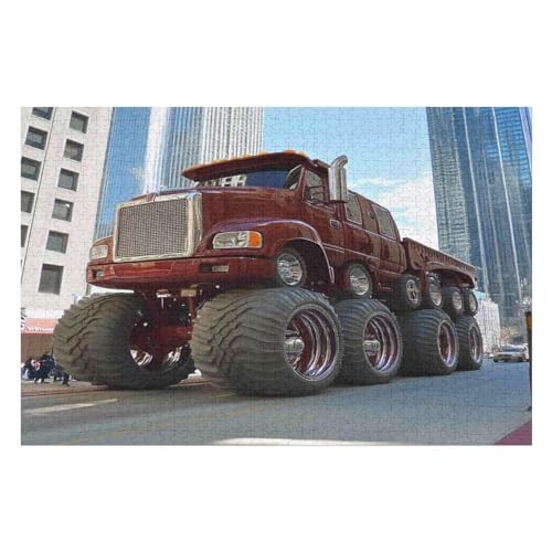 Farbpuzzles Für Erwachsene Ab 2000 Teilen, Big Truck Puzzles Als Einzigartige Geschenke Für Die Inneneinrichtung 2000 PCS-70 * 100cm von GDFWB