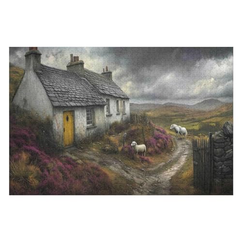 Farbpuzzles Für Erwachsene Ab 2000 Teilen, Cabin Puzzles Als Einzigartige Geschenke Für Die Inneneinrichtung 2000 PCS70*100cm von GDFWB