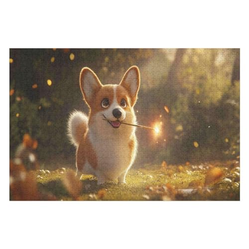 Farbpuzzles Für Erwachsene Ab 2000 Teilen, Corgi Puzzles Als Einzigartige Geschenke Für Die Inneneinrichtung 2000 PCS70*100cm von GDFWB