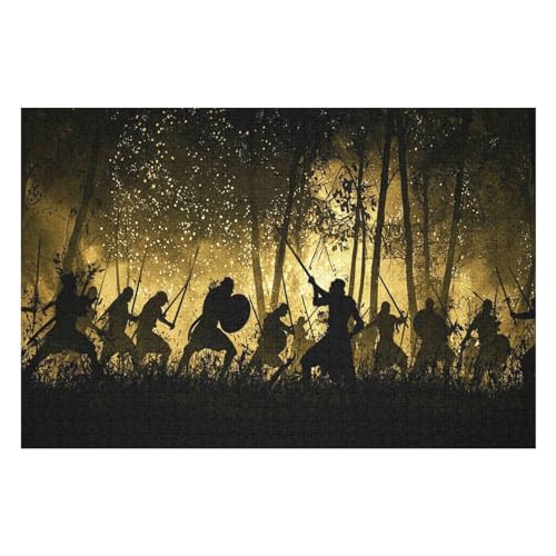Farbpuzzles Für Erwachsene Ab 2000 Teilen, Fighting in The Forest Puzzles Als Einzigartige Geschenke Für Die Inneneinrichtung 2000 PCS70*100cm von GDFWB