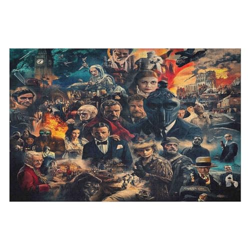 Farbpuzzles Für Erwachsene Ab 2000 Teilen, Movie Poster Puzzles Als Einzigartige Geschenke Für Die Inneneinrichtung 2000 PCS 70 * 100cm von GDFWB