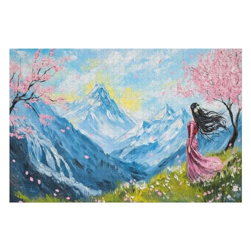 Farbpuzzles Für Erwachsene Ab 2000 Teilen, Oil Painting-Girl Puzzles Als Einzigartige Geschenke Für Die Inneneinrichtung 2000 PCS70*100cm von GDFWB