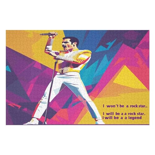 Farbpuzzles Für Erwachsene Ab 2000 Teilen, Queen Freddy Puzzles Als Einzigartige Geschenke Für Die Inneneinrichtung 2000 PCS von GDFWB