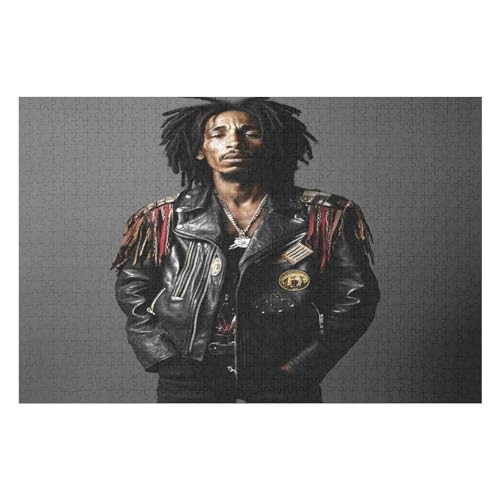 Farbpuzzles Für Erwachsene Ab 2000 Teilen, Reggae Bob Marley Puzzles Als Einzigartige Geschenke Für Die Inneneinrichtung 2000 PCS von GDFWB