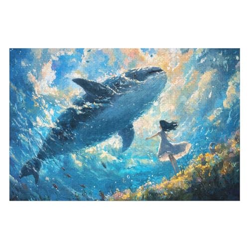 Farbpuzzles Für Erwachsene Ab 2000 Teilen, Whale and Girl Puzzles Als Einzigartige Geschenke Für Die Inneneinrichtung 2000 PCS70*100cm Farbpuzzles Für Erwachsene Ab 2000 Teilen, Whale and Girl Puzzles Als Einzigartige Geschenke Für Die Inneneinrichtung 2000 PCS70*100cm von GDFWB