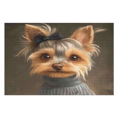 Farbpuzzles Für Erwachsene Ab 2000 Teilen, Yorkshire Terrier Puzzles Als Einzigartige Geschenke Für Die Inneneinrichtung 2000 PCS 70 * 100cm Farbpuzzles Für Erwachsene Ab 2000 Teilen, Yorkshire Terrier Puzzles Als Einzigartige Geschenke Für Die Inneneinrichtung 2000 PCS 70 * 100cm von GDFWB