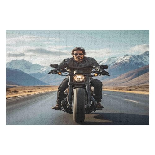 Farbpuzzles Für Erwachsene Ab 2000 Teilen Motorcycle Gang Als Einzigartige Geschenke Für Die Inneneinrichtung26 70x100cmMbT210 von GDFWB